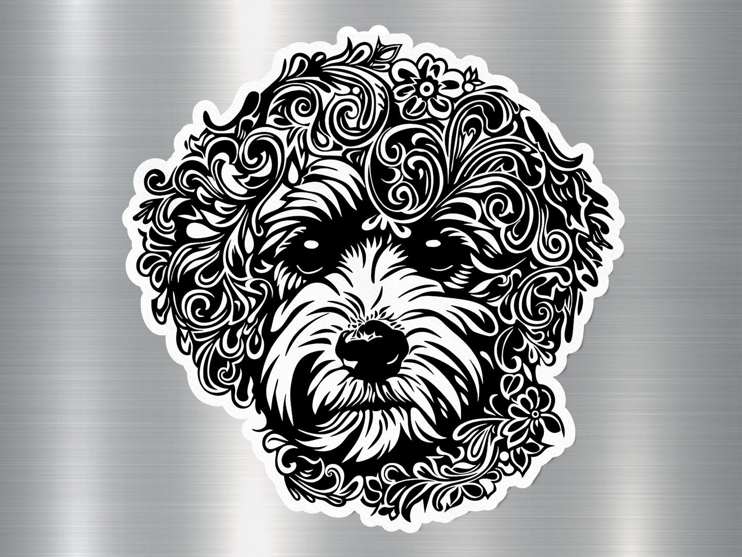 Wholesale Poodle Petals Dog Sticker
