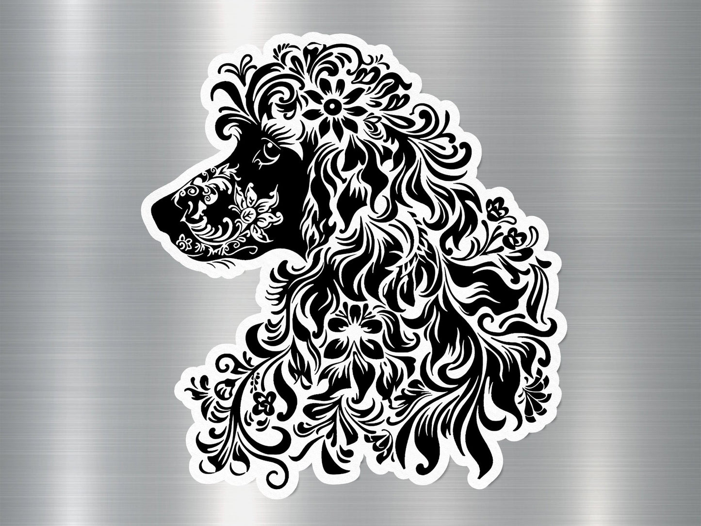Wholesale Standard Poodle Charm Dog Sticker