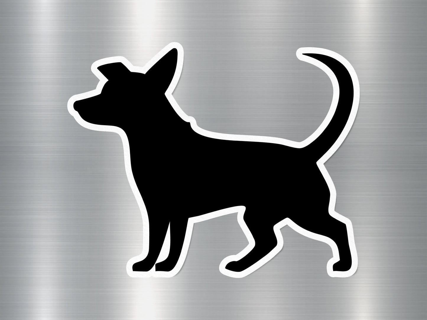 Wholesale Silhouette Shihuahua Dog Sticker