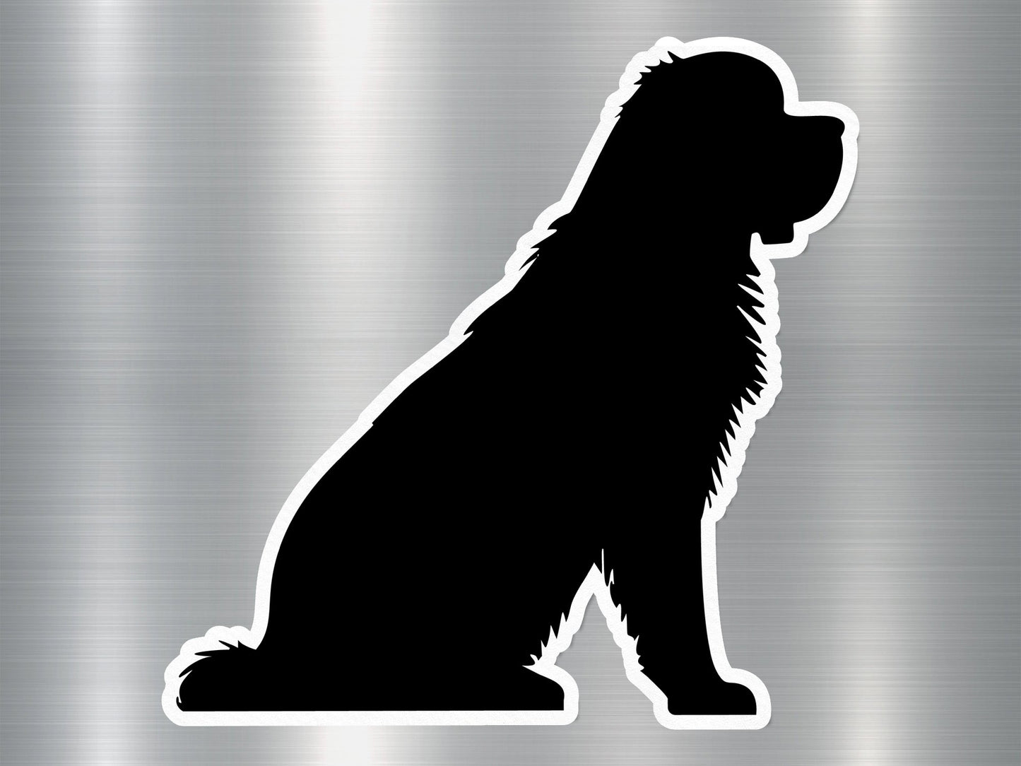 Wholesale Saint Bernard Silhouette Dog Sticker