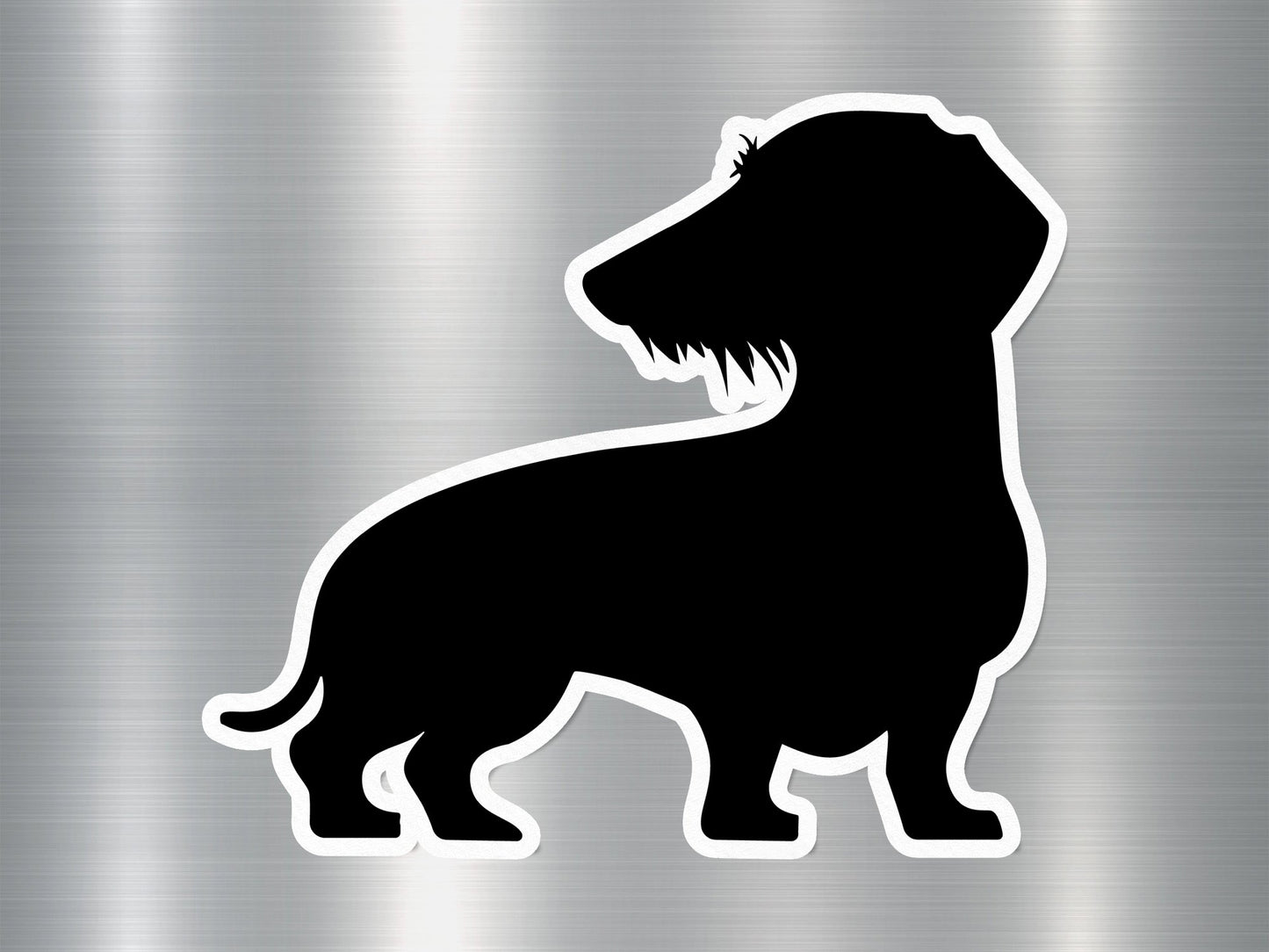 Wholesale Wirehaired Dachshund Silhouette Dog Sticker