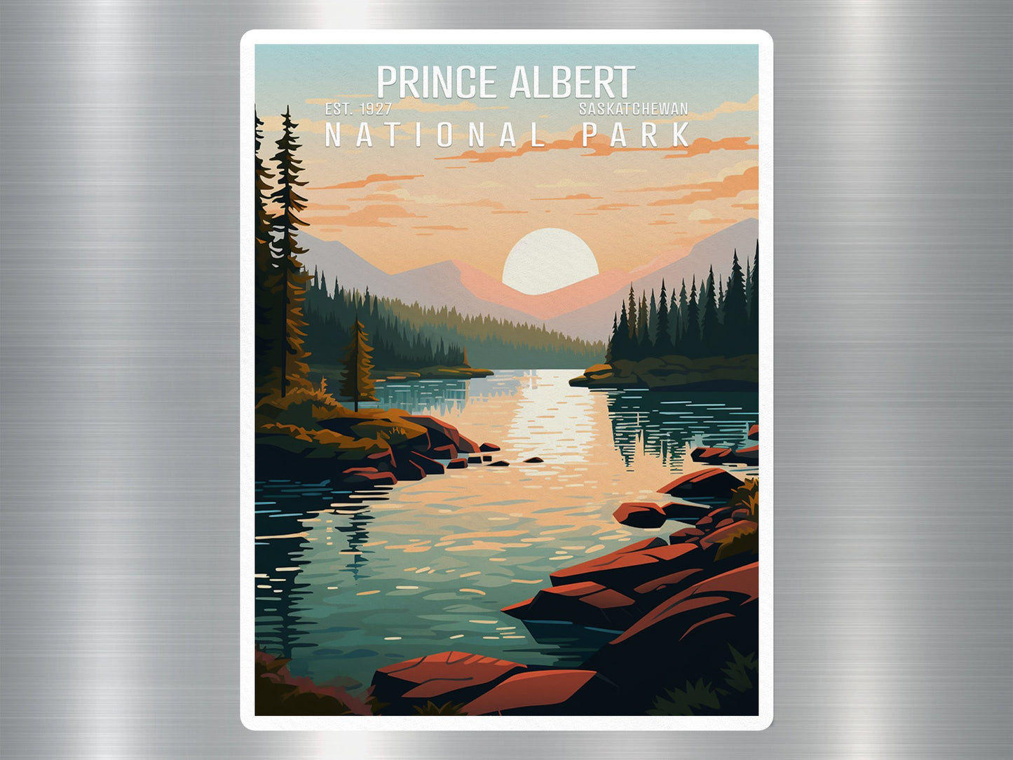 Wholesale Prince Albert Canada National Park Sticker