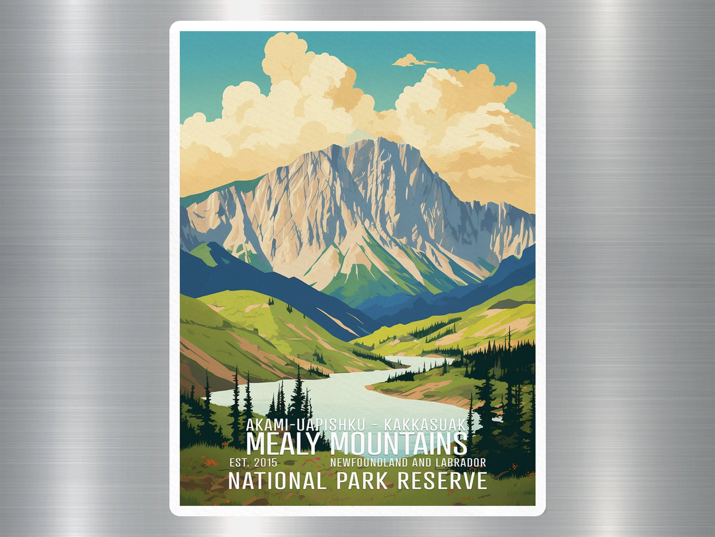 Wholesale Mealy Mountains Canada National Park Sticker