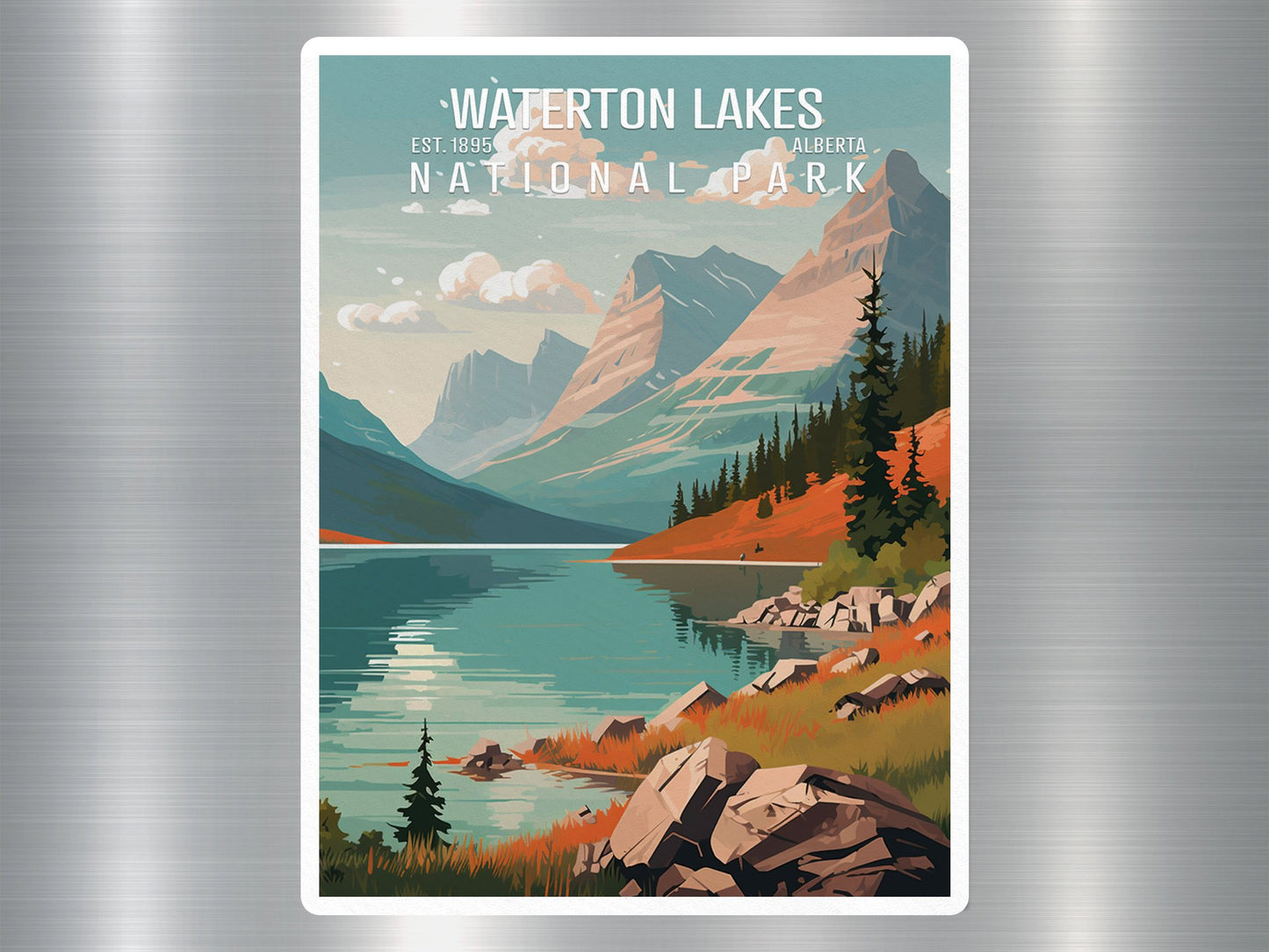 Wholesale Waterston Lakes Canada National Park Sticker