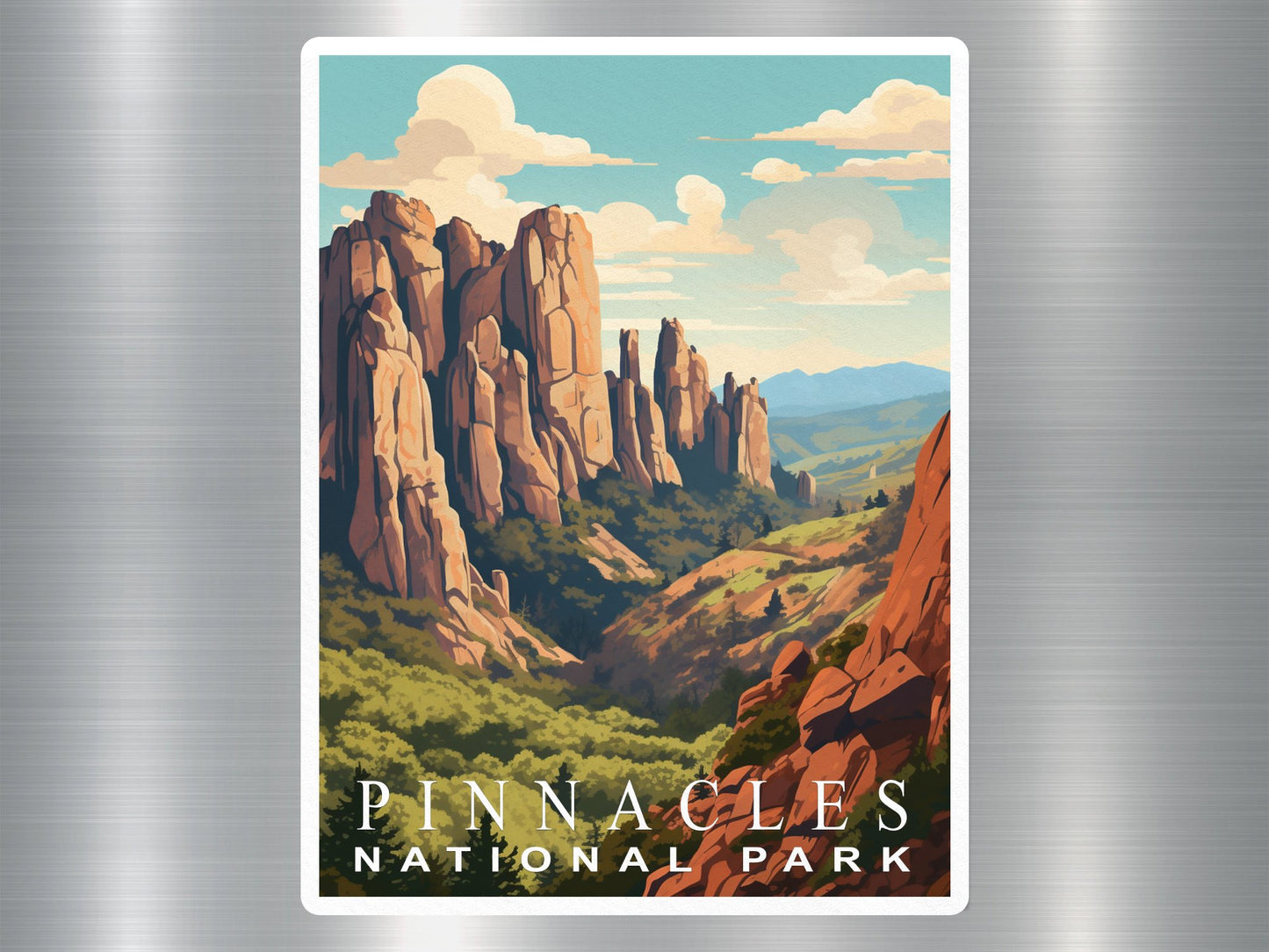 Wholesale Vintage Pinnacles National Park Sticker