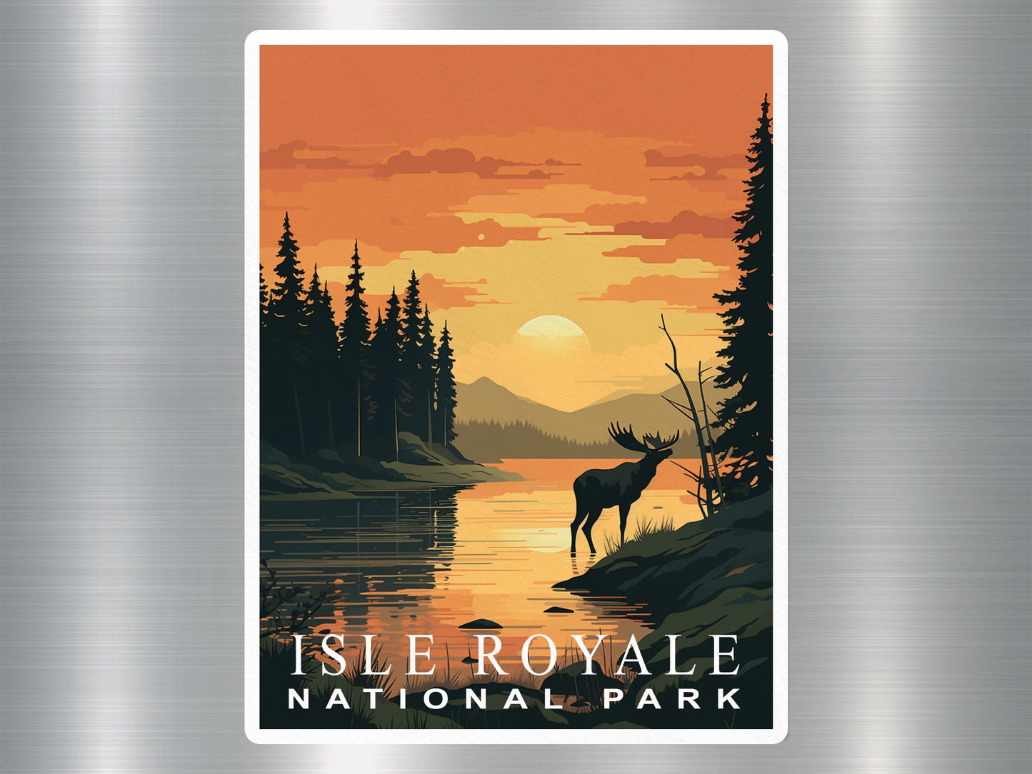 Wholesale Vintage Isle Royale National Park Sticker
