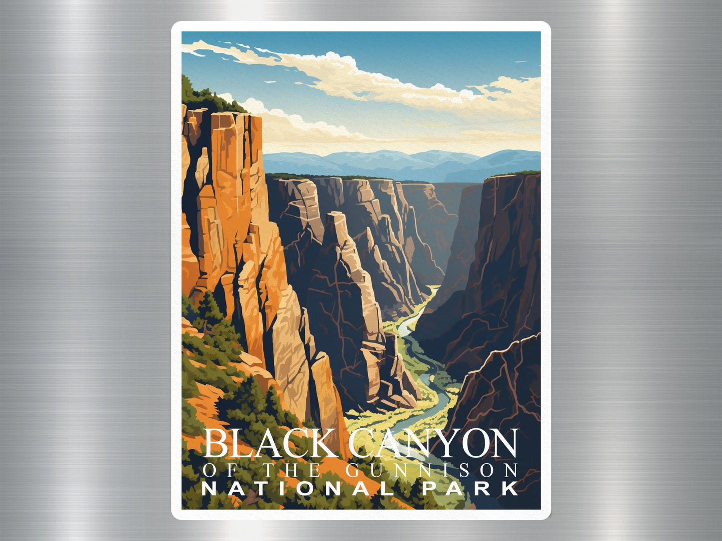Wholesale Vintage Black Canyon National Park Sticker