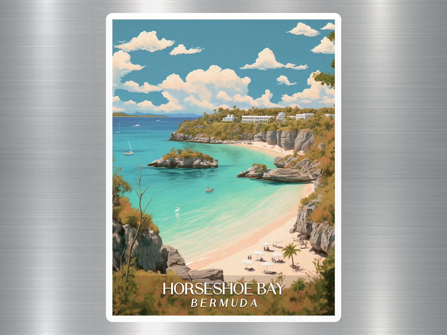 Wholesale Vintage Horseshoe Bay Bermuda Sticker