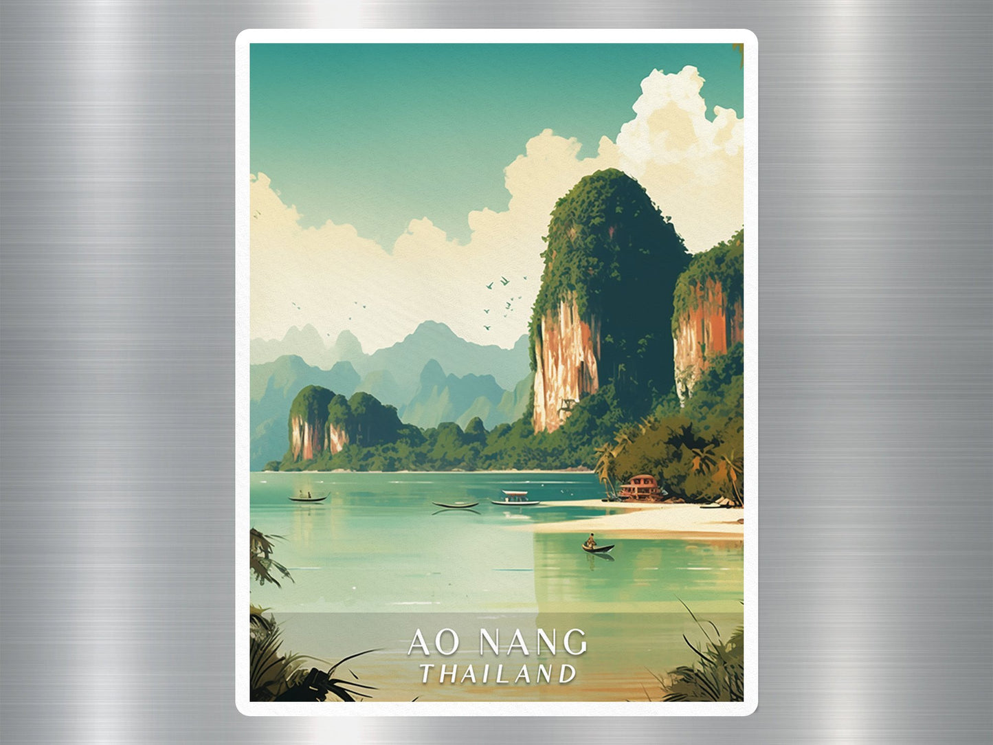 Wholesale Vintage Ao Nang Thailand Sticker