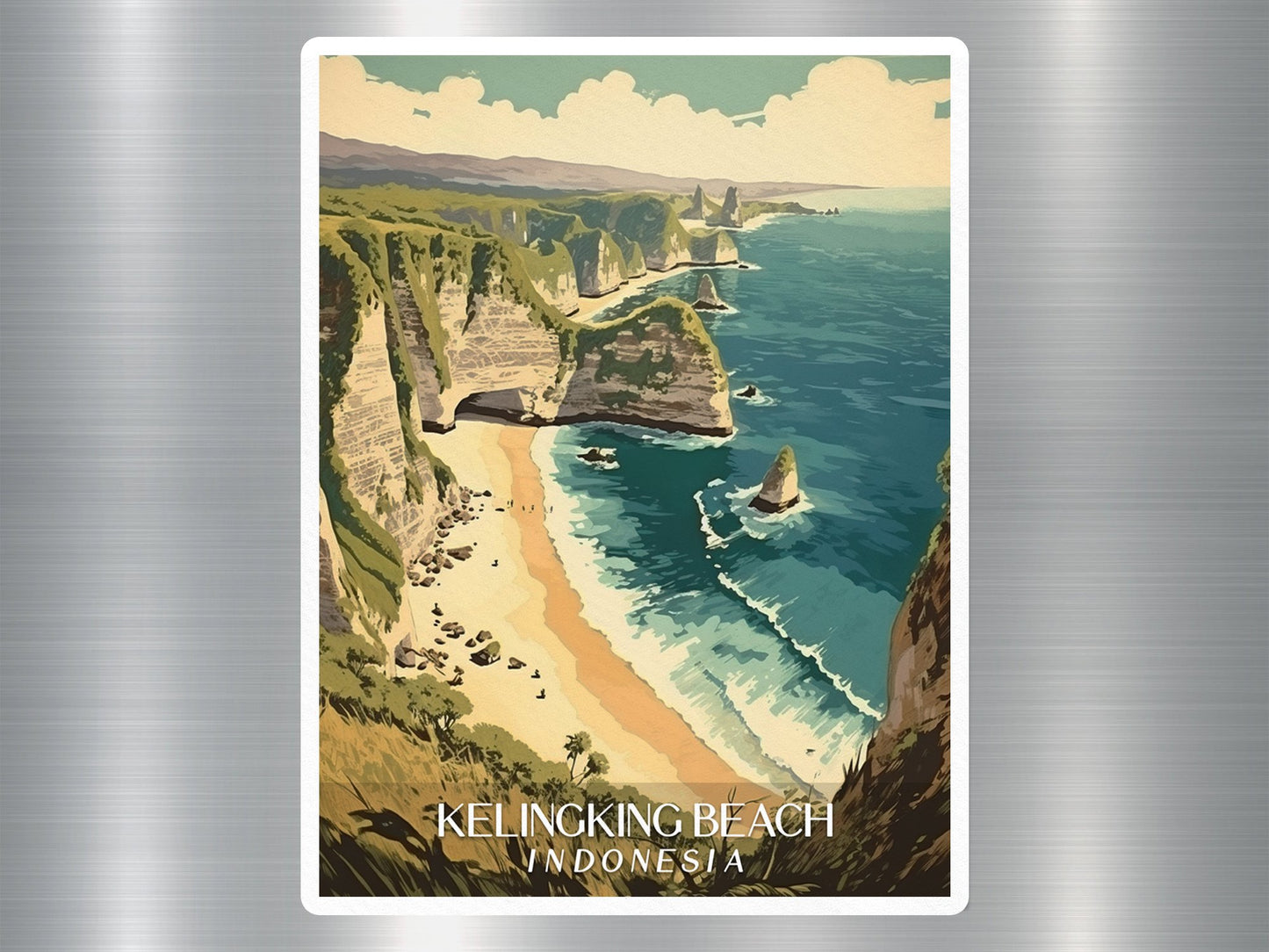 Wholesale Vintage Kelingking Beach Indonesia Sticker