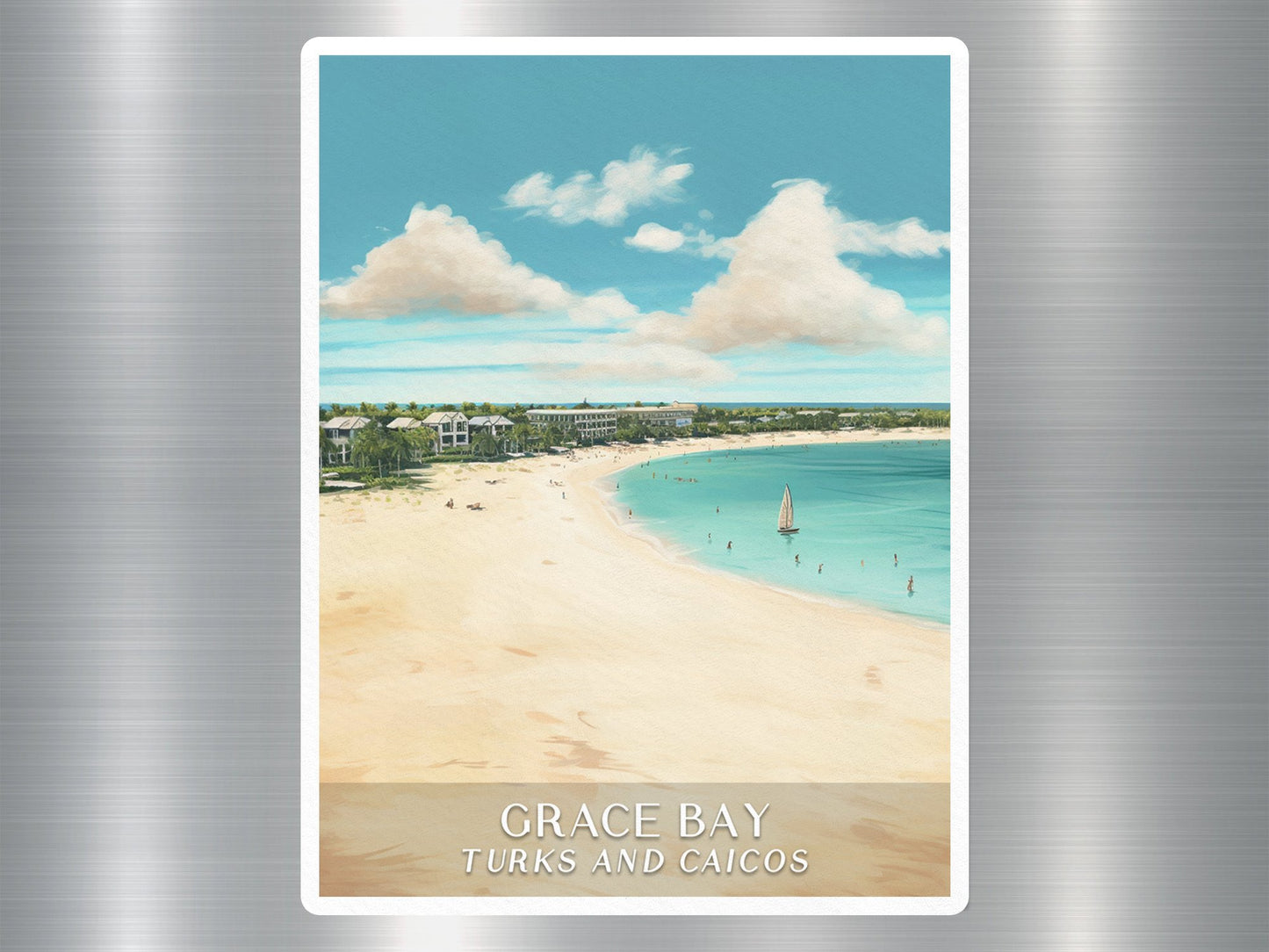Wholesale Vintage Grace Bay Turks and Caicos Sticker