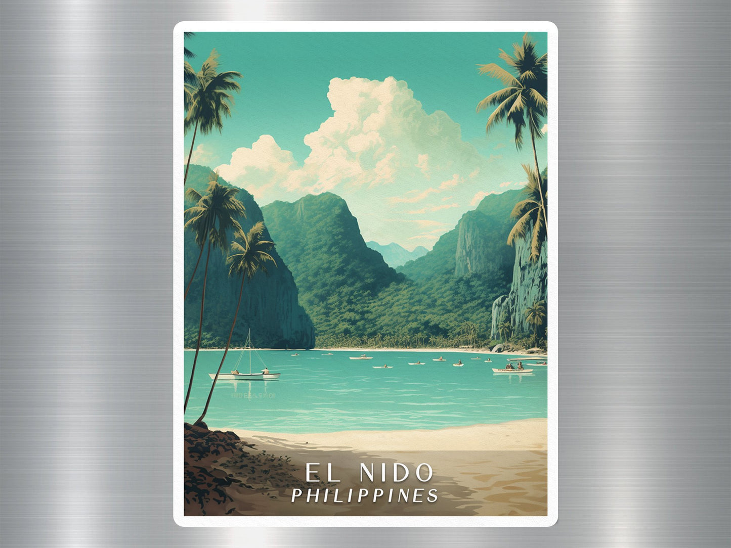 Wholesale Vintage El Nido Philippine Sticker