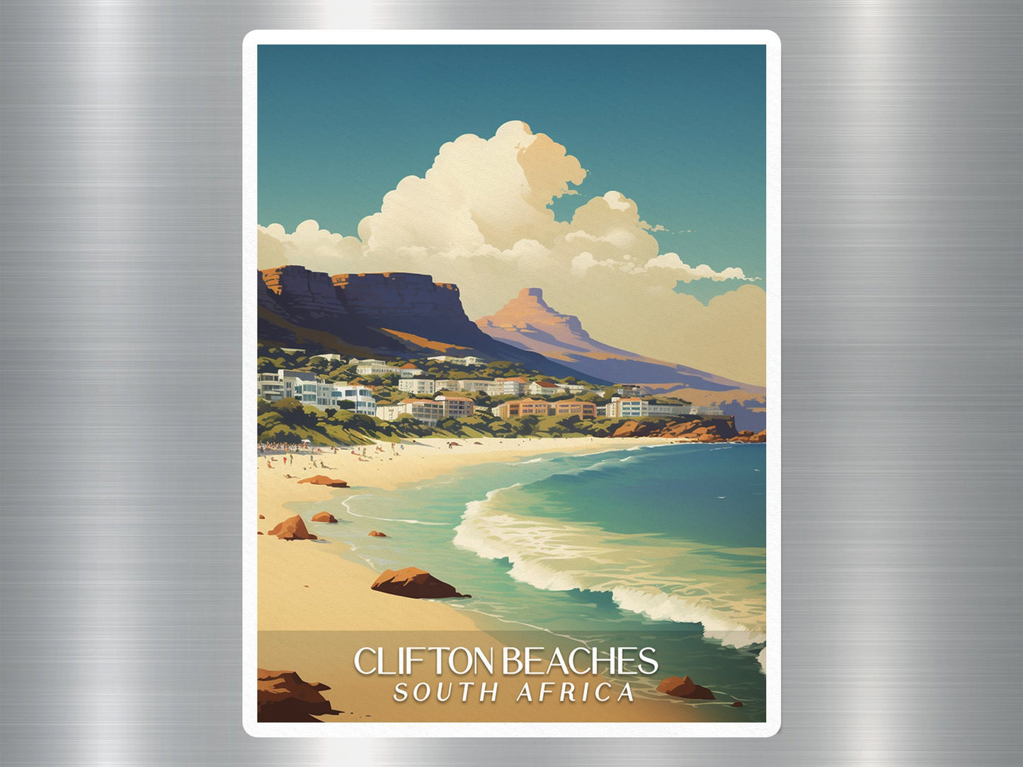 Wholesale Vintage Clifton Beaches South Africa Sticker