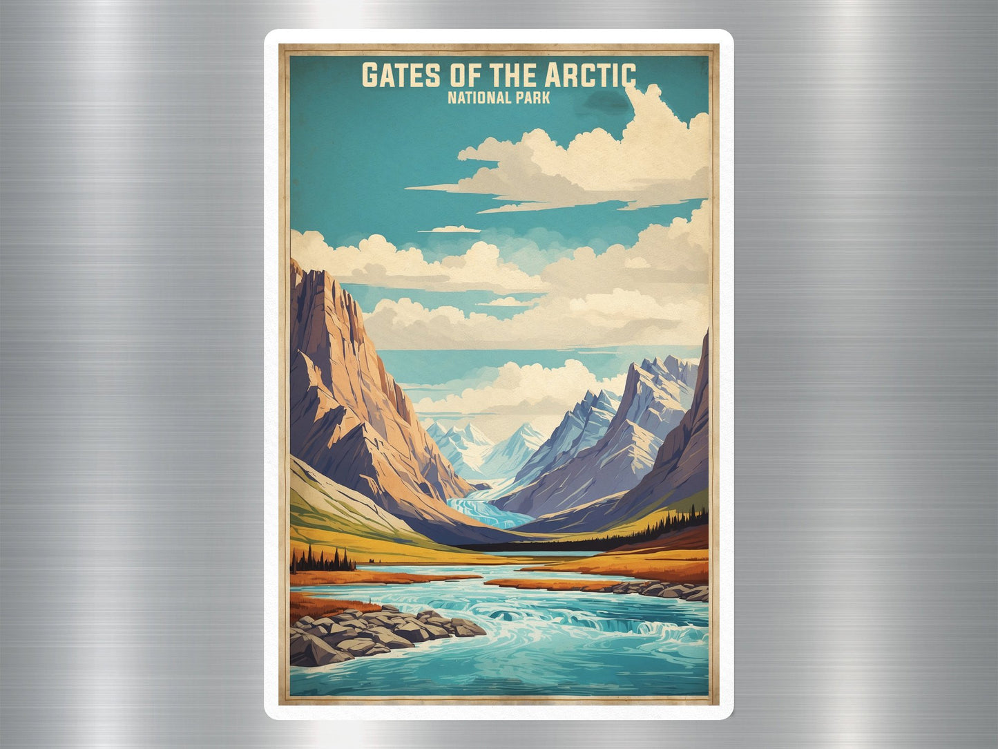 Wholesale Vintage Gate Of The Arctic National Park Sticker