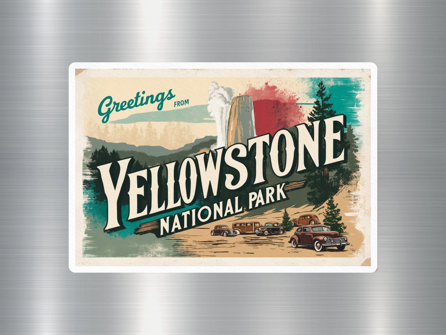 Wholesale Vintage Yellowstone National Park Sticker