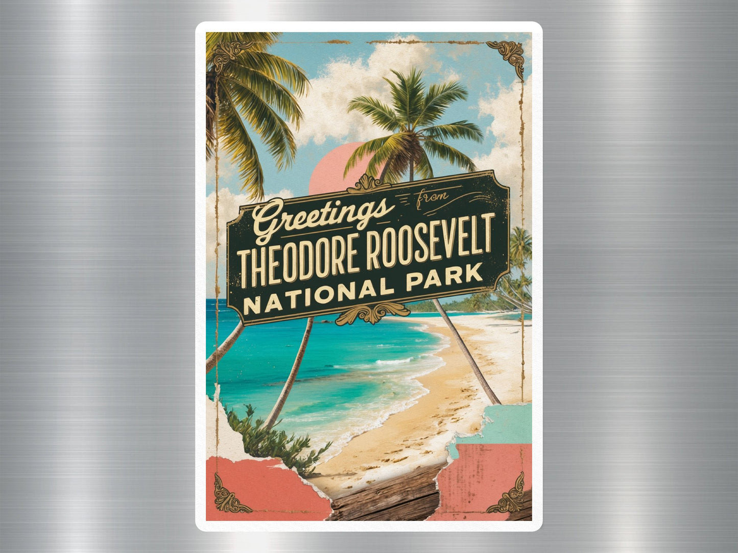 Wholesale Vintage Theodore Roosevelt National Park Sticker