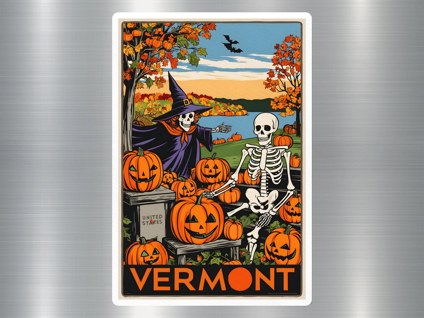 Vermont Halloween Sticker