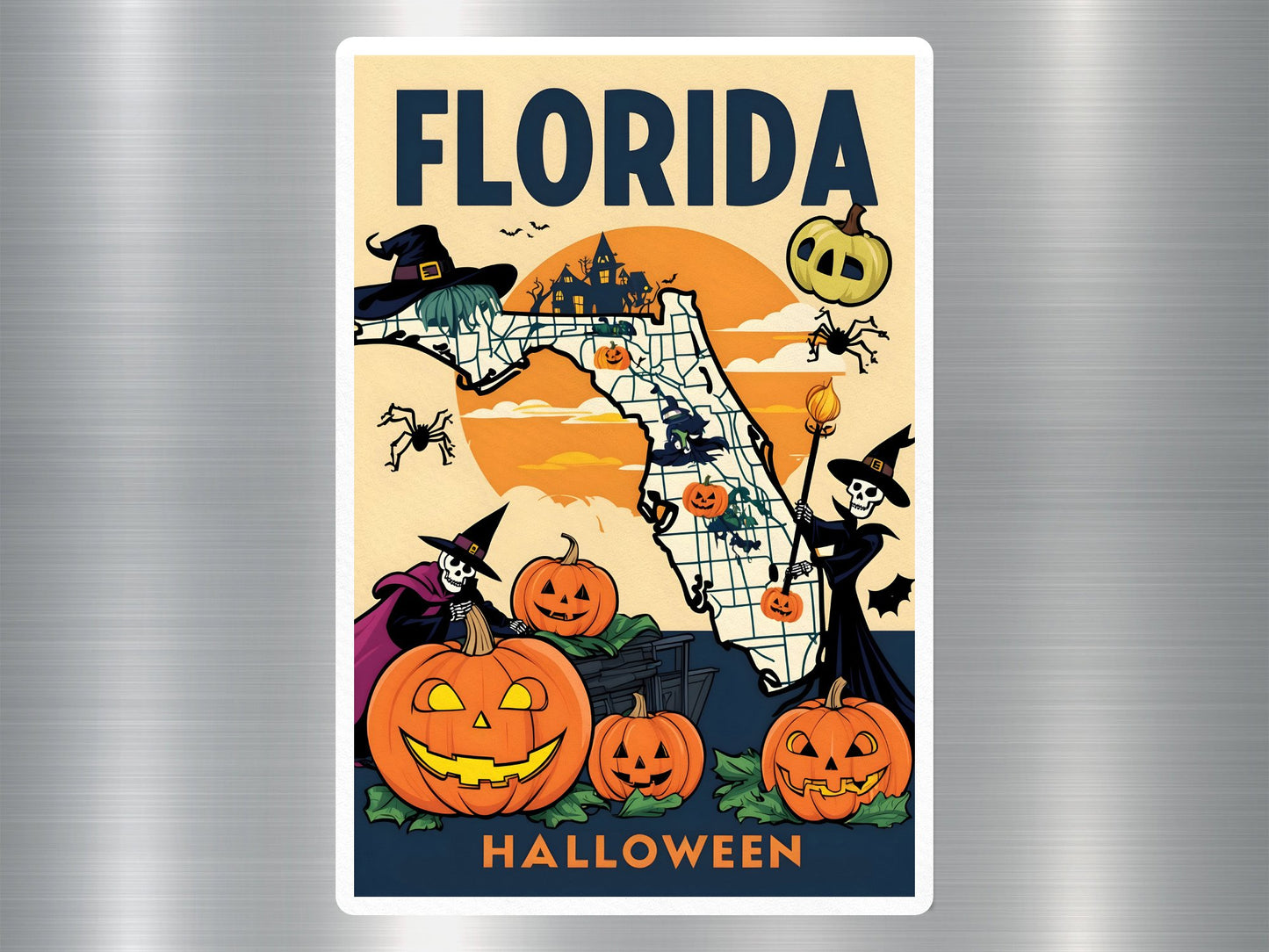Florida Halloween Sticker