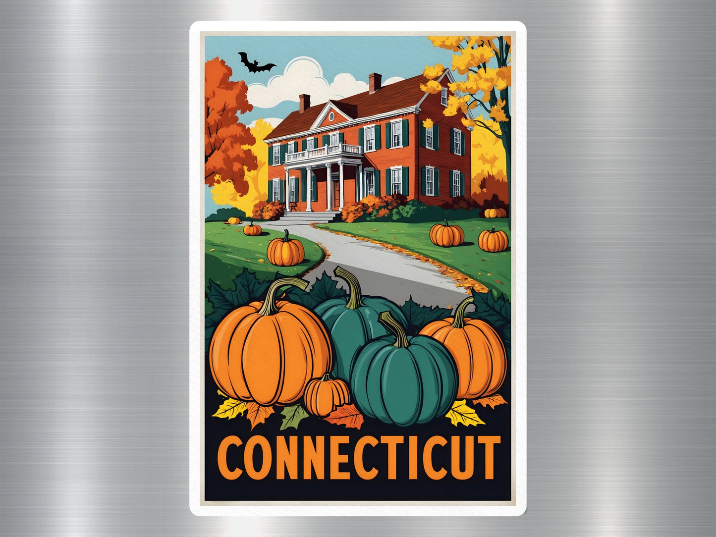 Connecticut Halloween Sticker