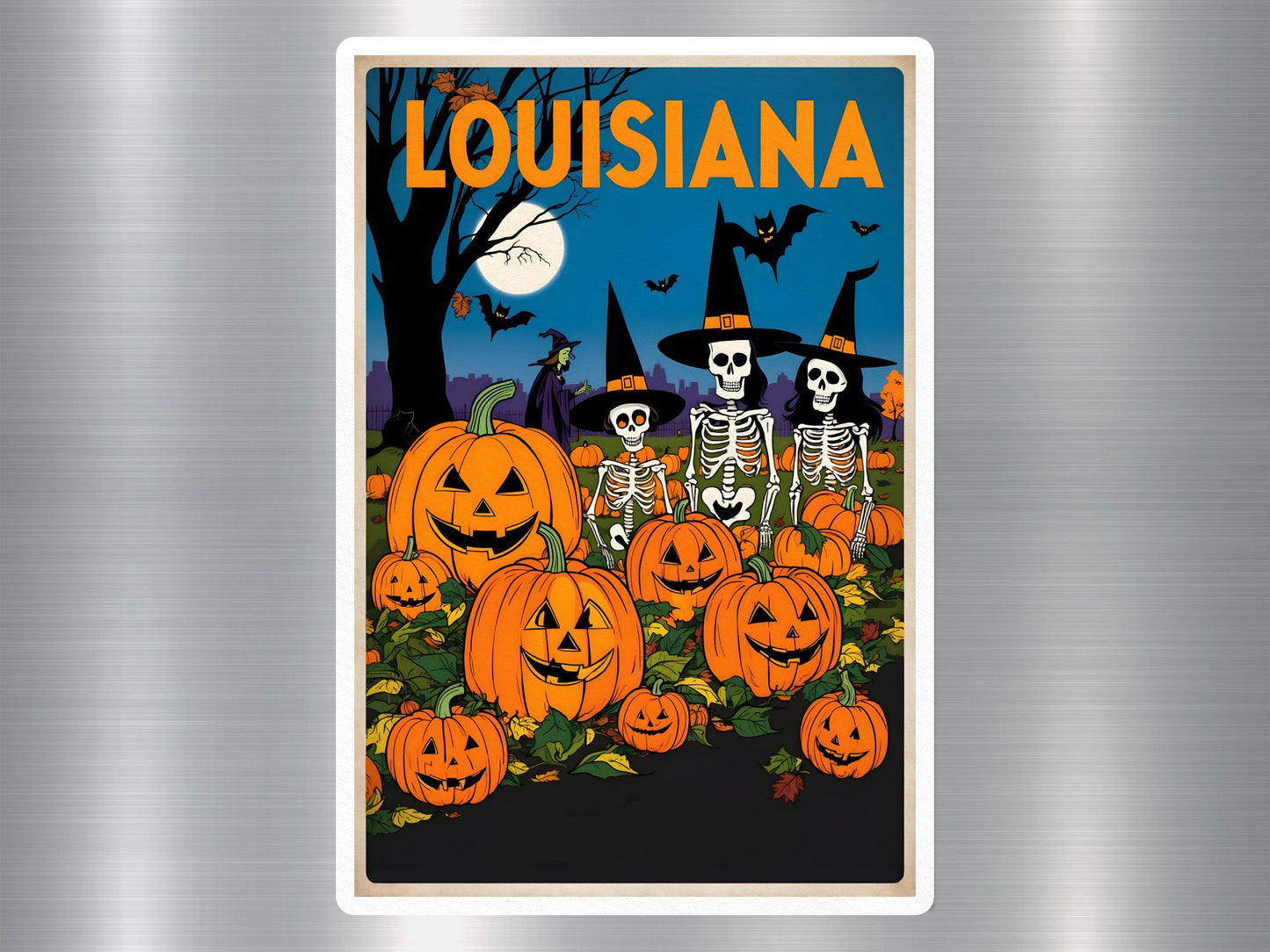 Louisiana Halloween Sticker