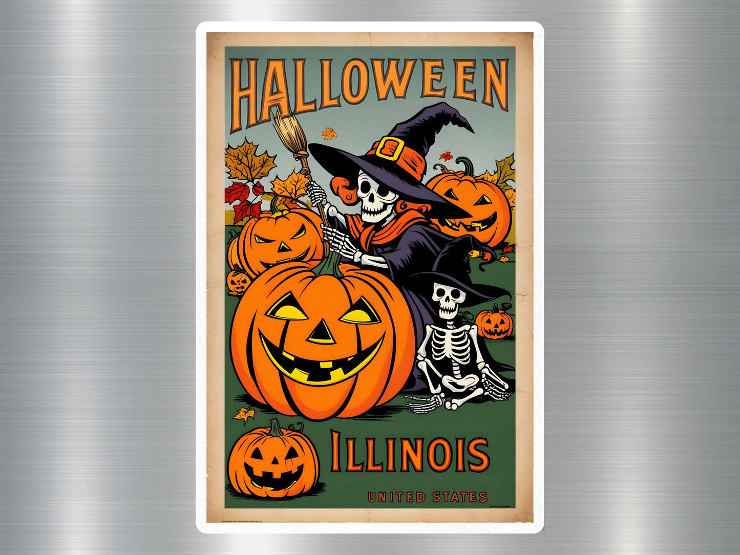 Wholesale Illinois Halloween Sticker