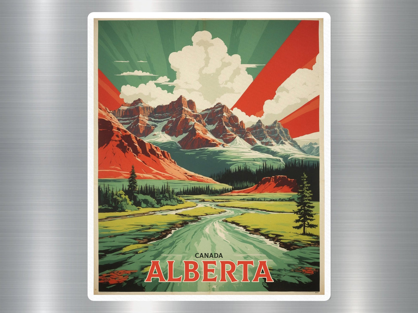 Wholesale Vintage Alberta Canada Sticker