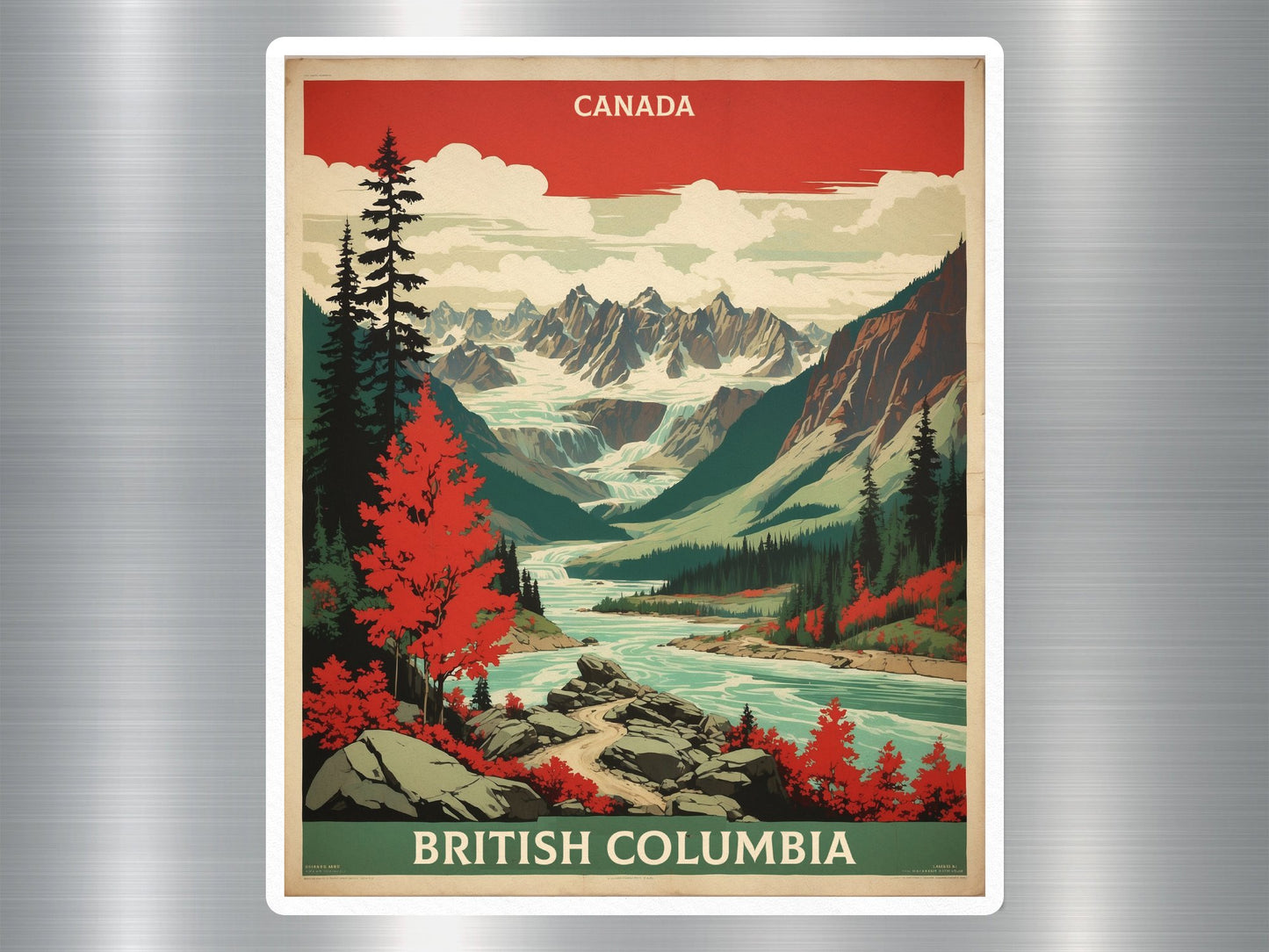 Wholesale Vintage British Columbia Canada Sticker