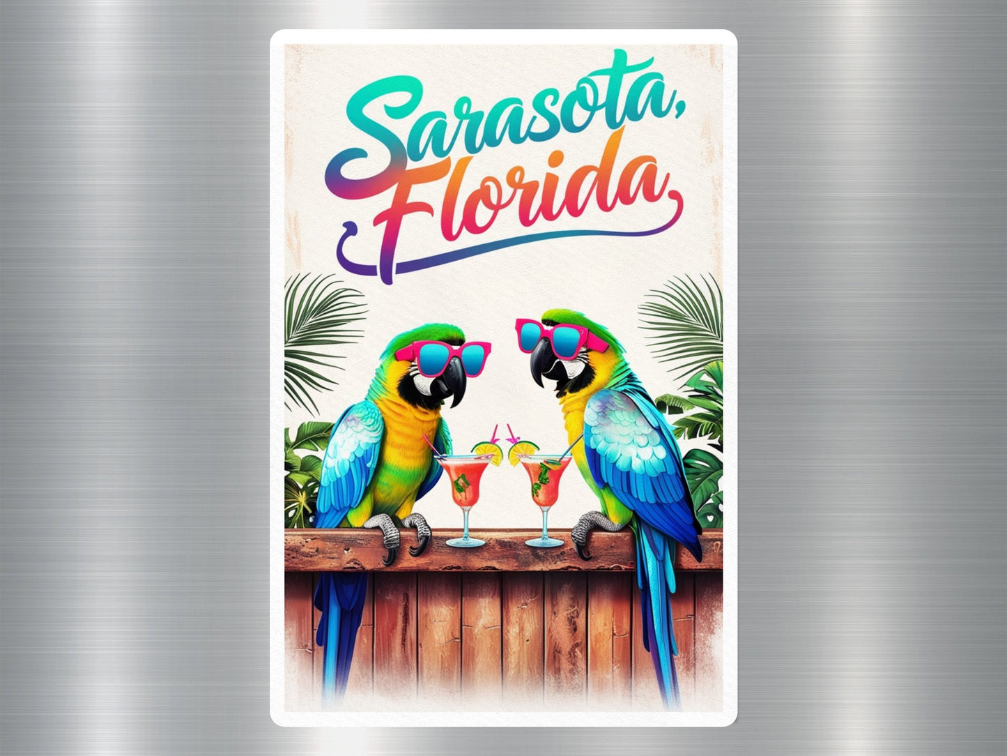 Wholesale Sarasota Florida Parrots Sticker