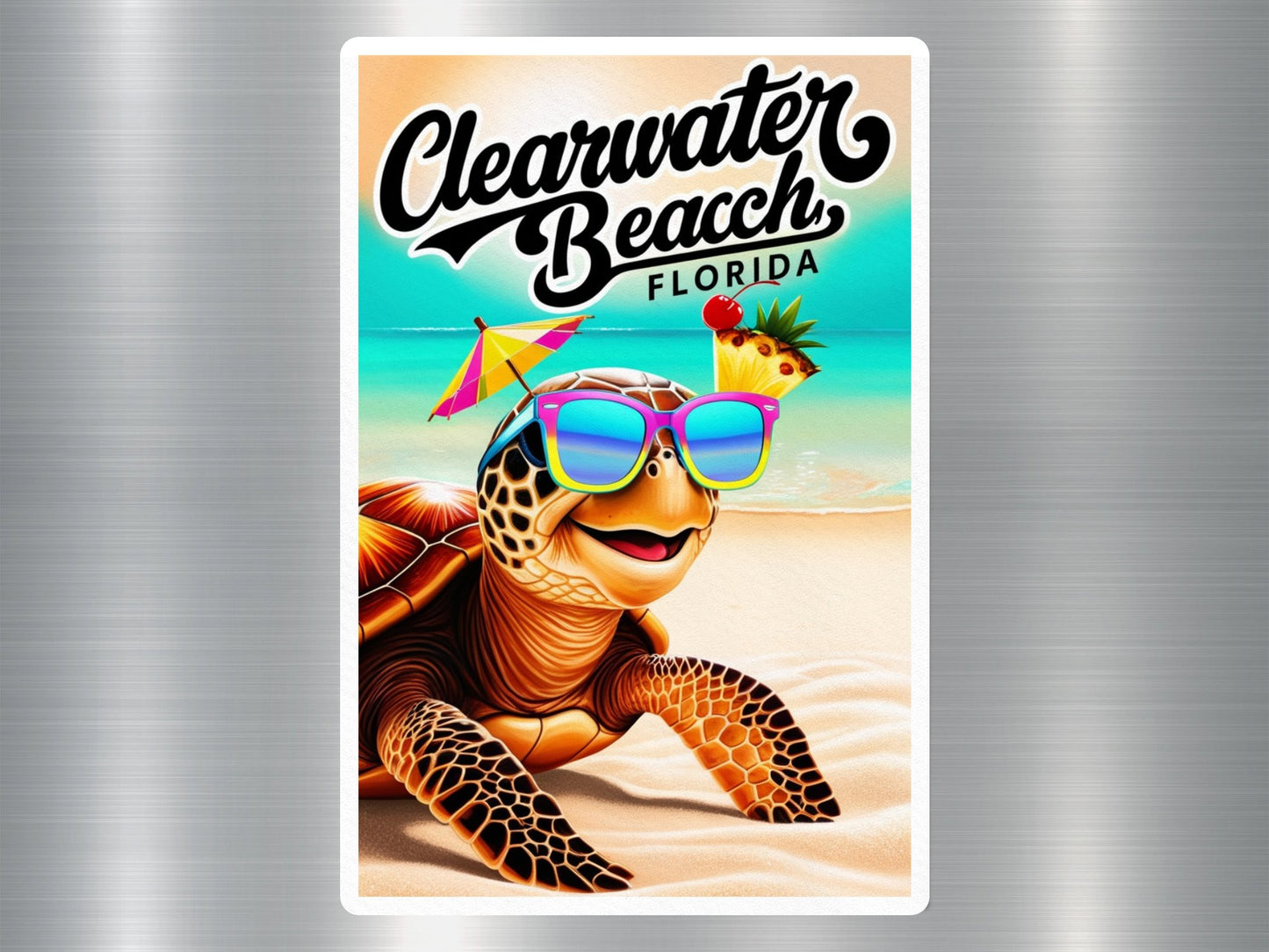 Wholesale Clearwater Beach Florida Turtle Sticker