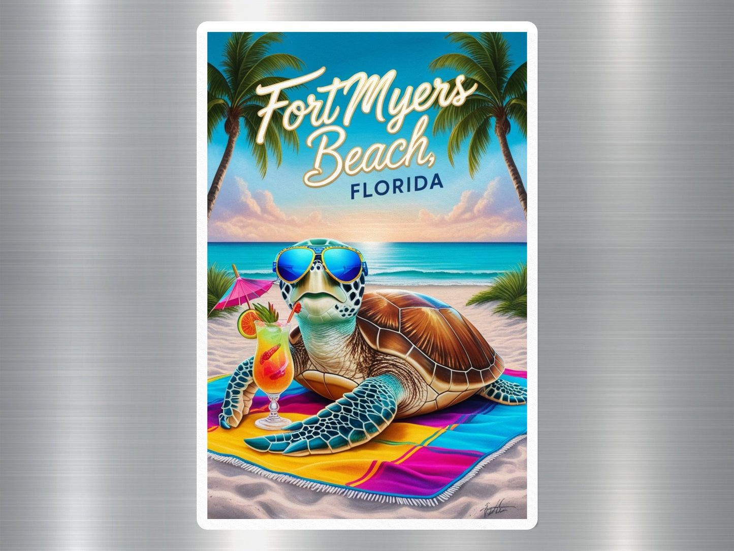 Wholesale Fort Myers Beach Florida Turtle Sticker
