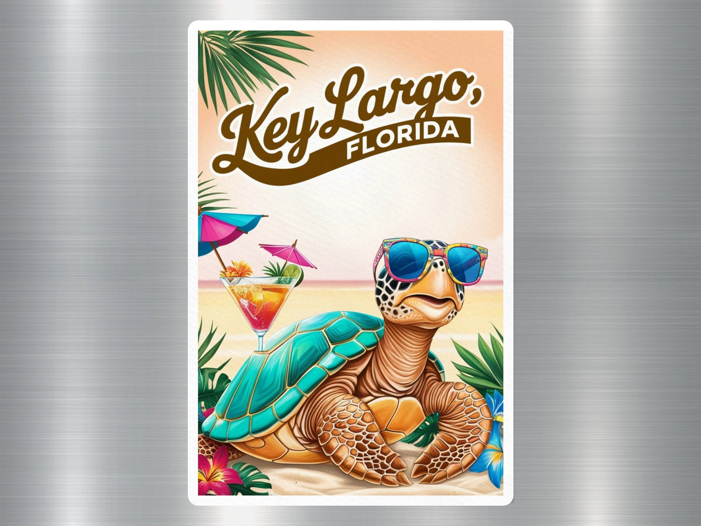 Wholesale Key Largo Florida Turtle Sticker