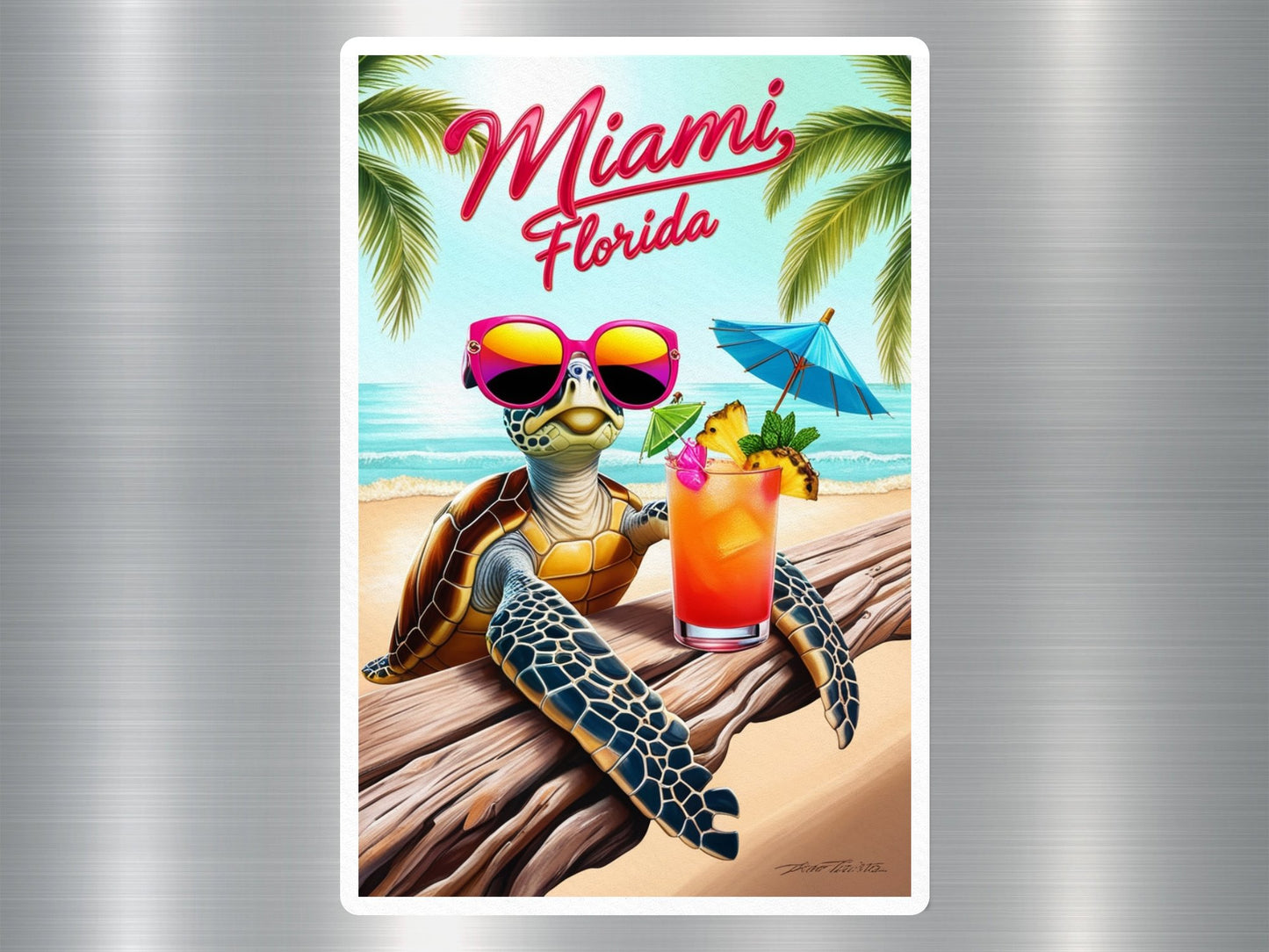 Wholesale Miami Florida Turtle Sticker