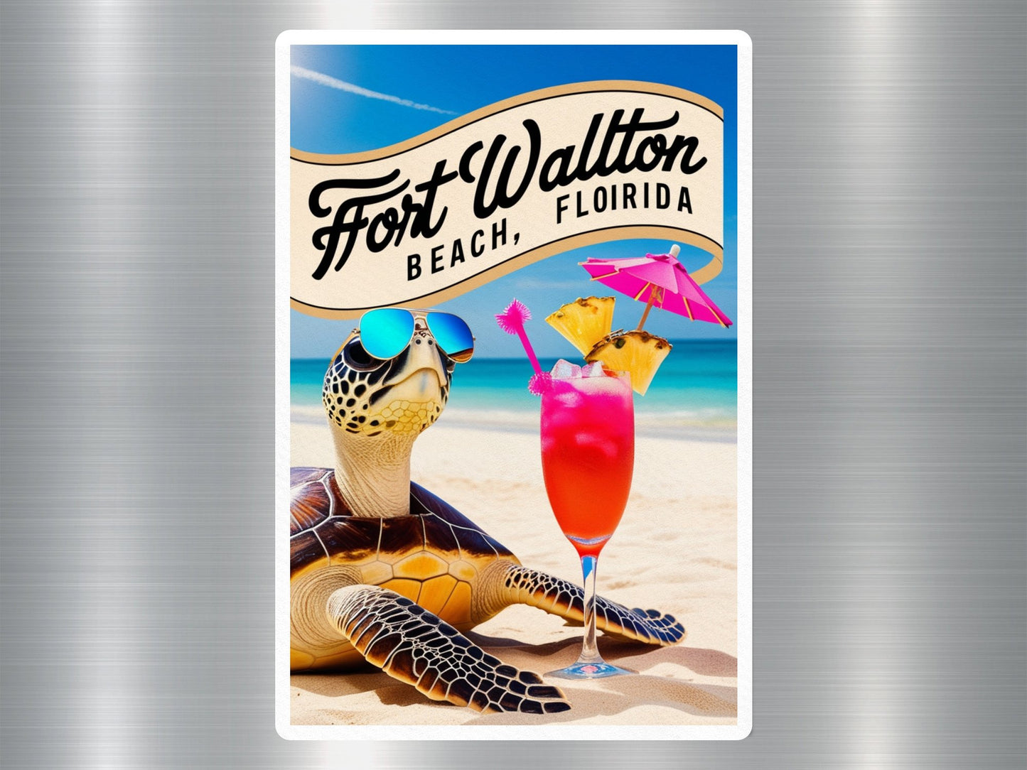 Wholesale Fort Walton Beach Florida Turtle Sticker