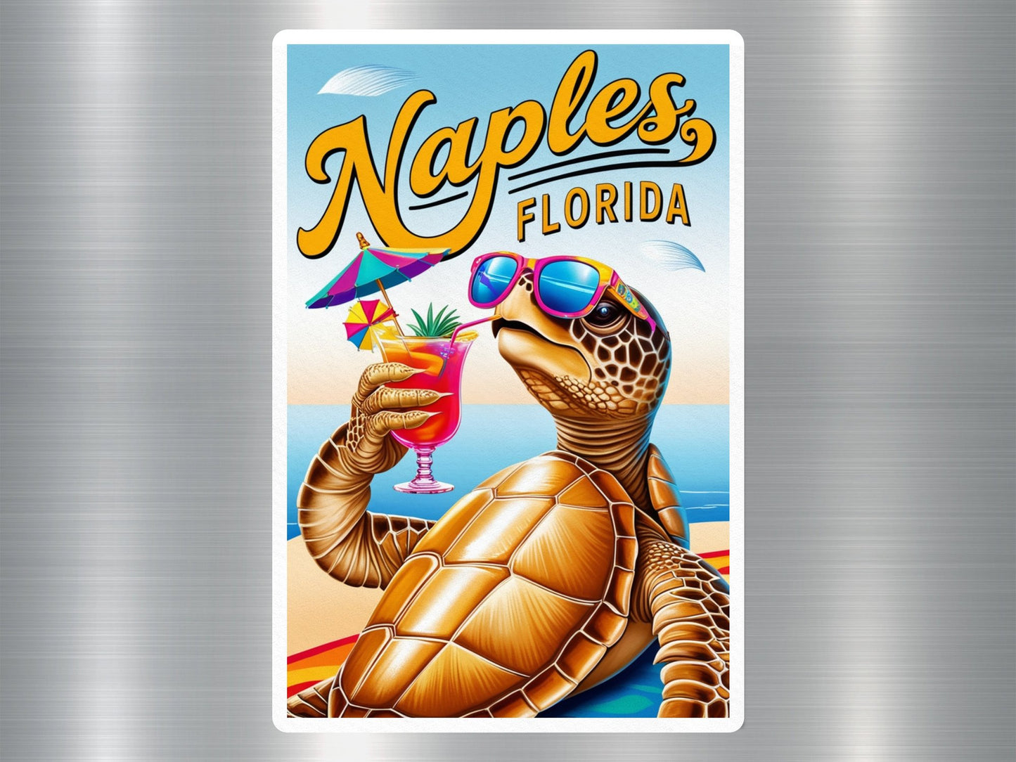 Wholesale Naples Florida Turtle Sticker