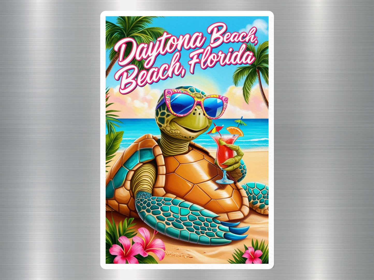 Wholesale Daytona Beach Florida Turtle Sticker