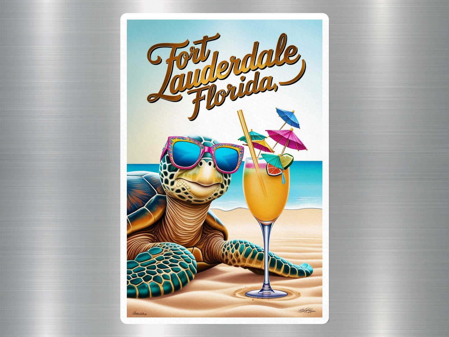 Wholesale Fort Lauderdale Florida Turtle Sticker