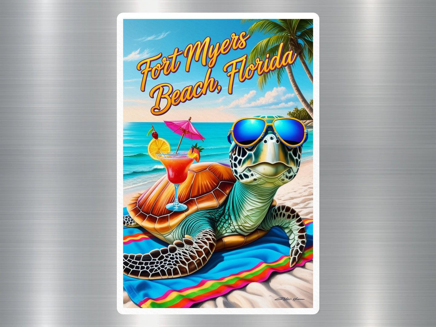 Wholesale Fort Myers Beach Florida Turtle Sticker