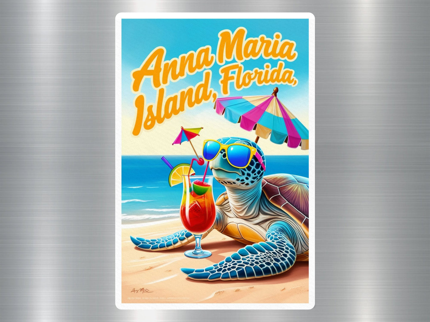 Wholesale Anna Maria Island Florida Turtle Sticker