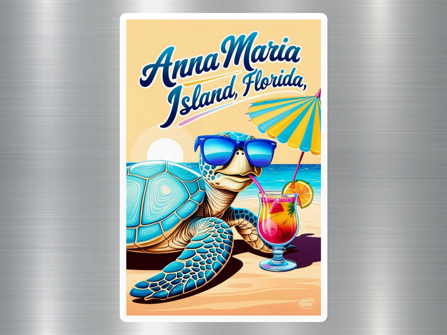 Wholesale Anna Maria Island Florida Turtle Sticker