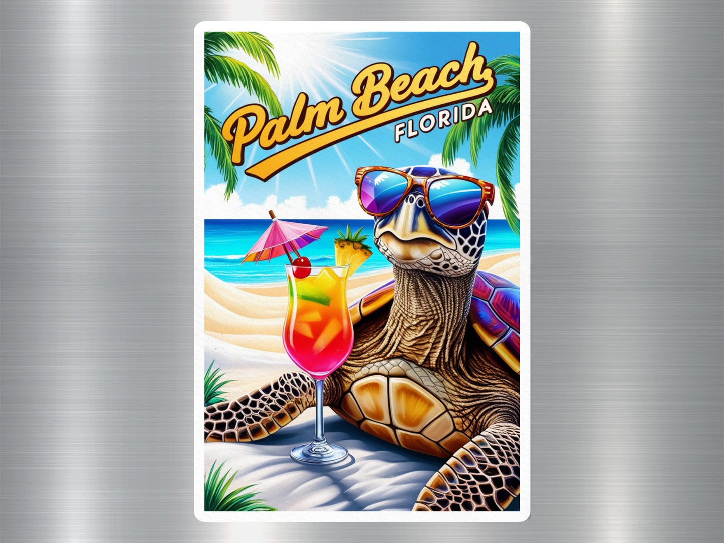 Wholesale Palm Beach Florida Turtle Sticker