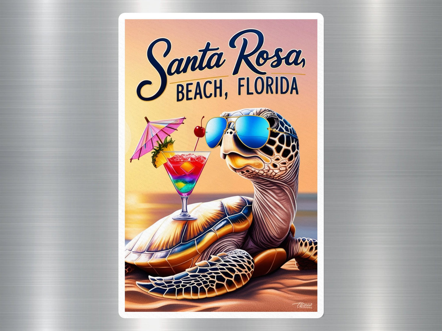 Wholesale Santa Rose Beach Florida Turtle Sticker