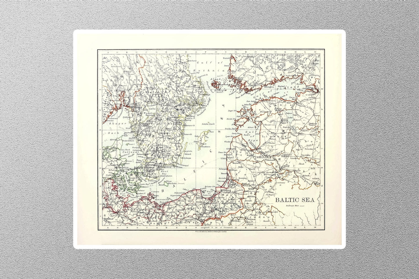 Wholesale Black Sea Map Sticker