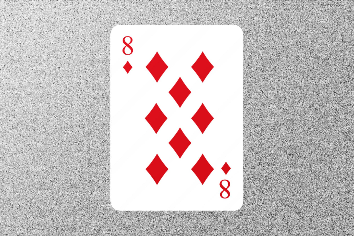 Wholesale 8 of Diamonds Cards Sticker