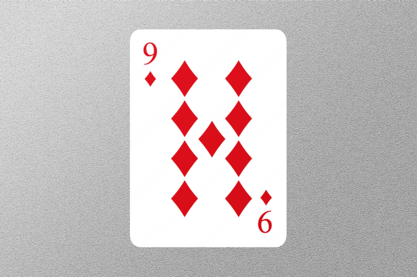 Wholesale 9 of Diamonds Cards Sticker