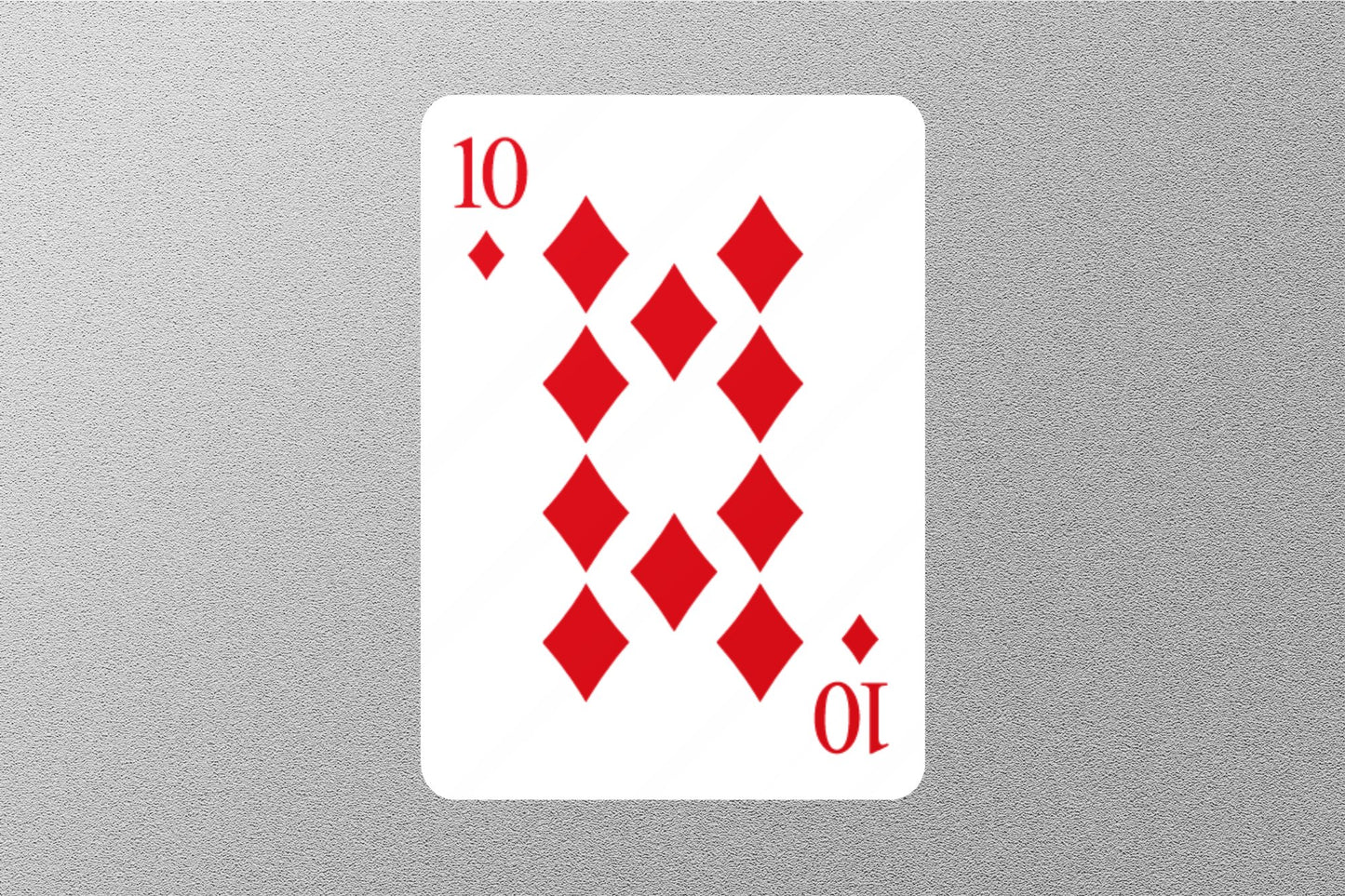 Wholesale 10 of Diamonds Cards Sticker