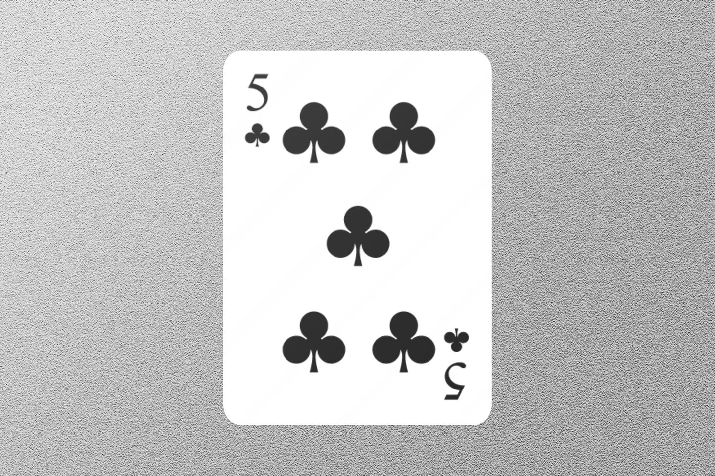 Wholesale 5 Of Clubs Cards Sticker
