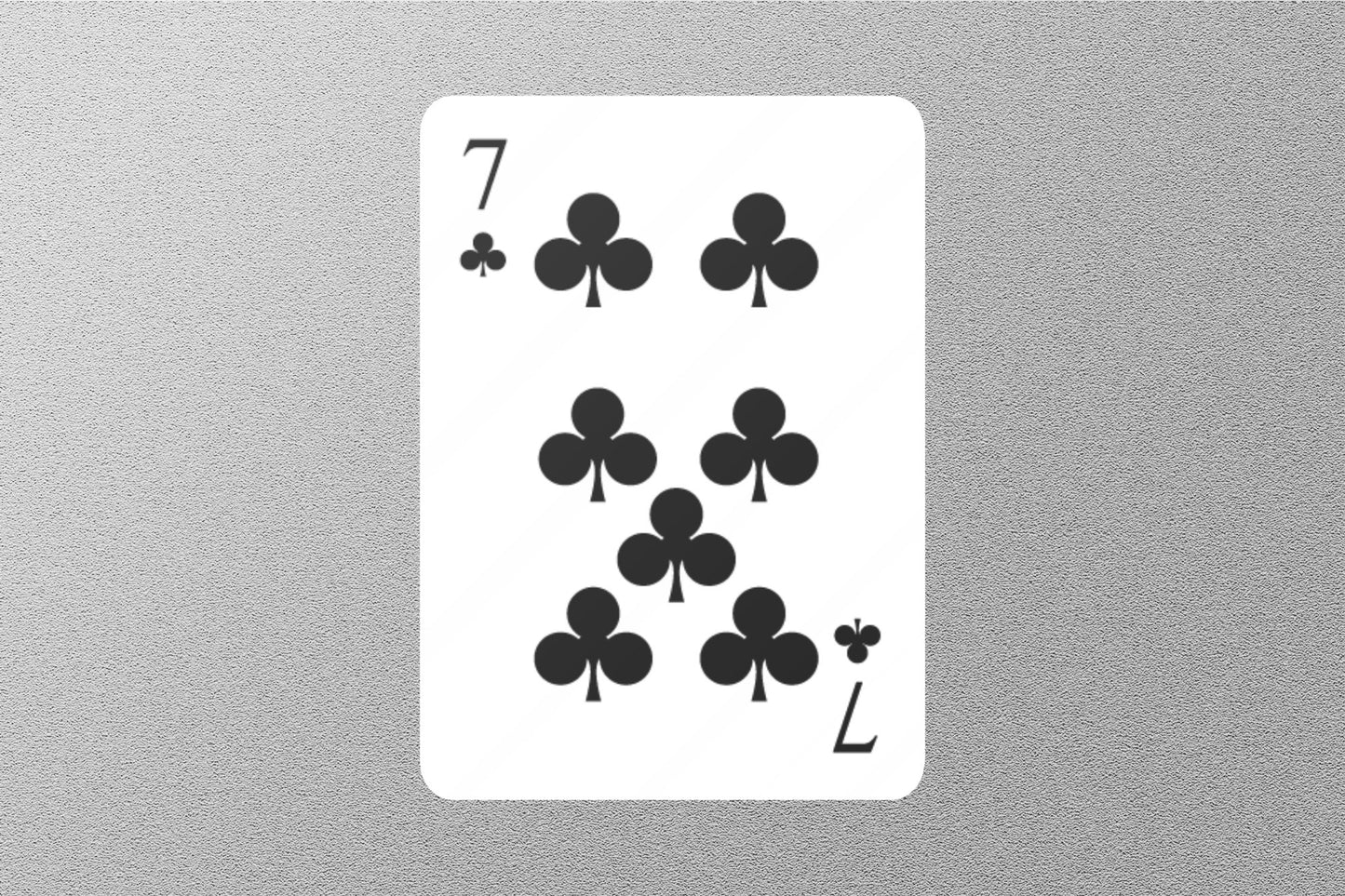 Wholesale 7 of Clubs Cards Sticker