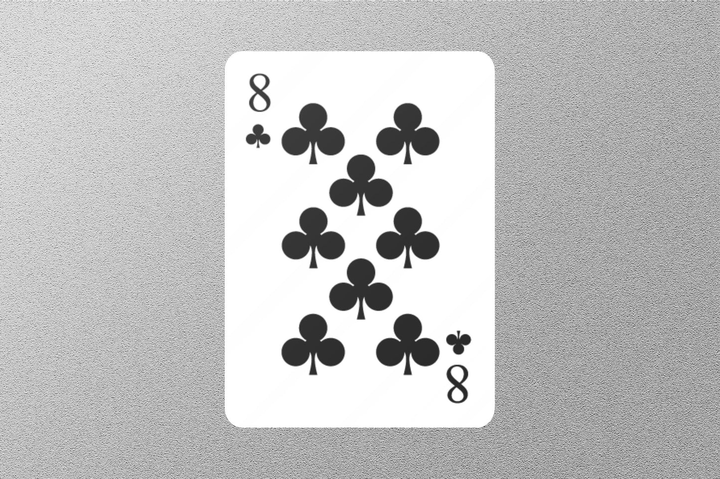 Wholesale 8 of Clubs Cards Sticker