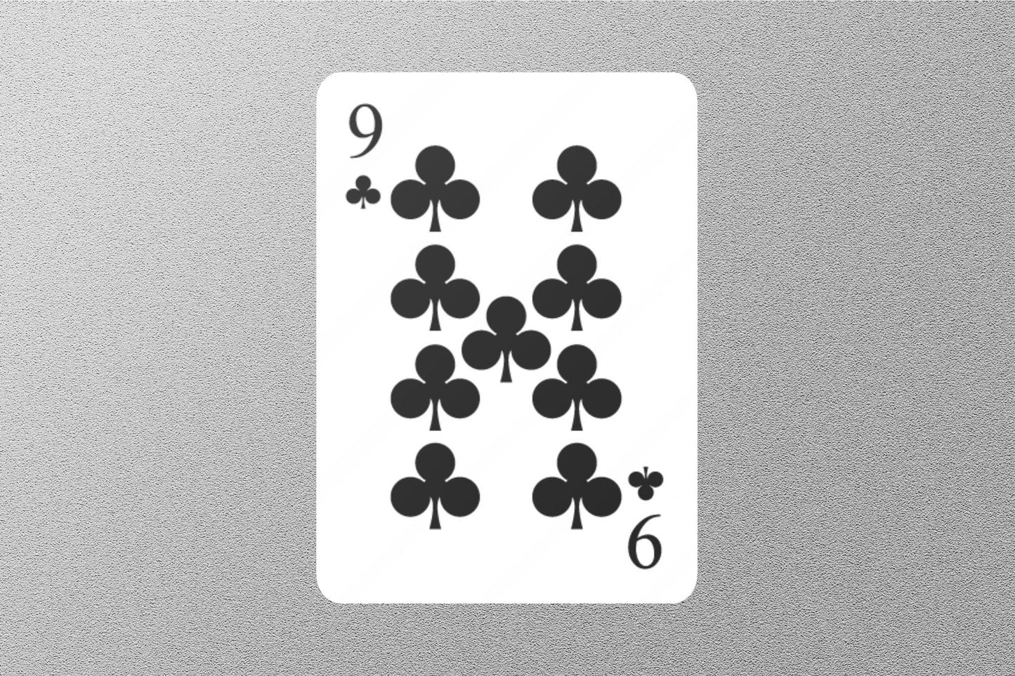 Wholesale 9 of Clubs Cards Sticker