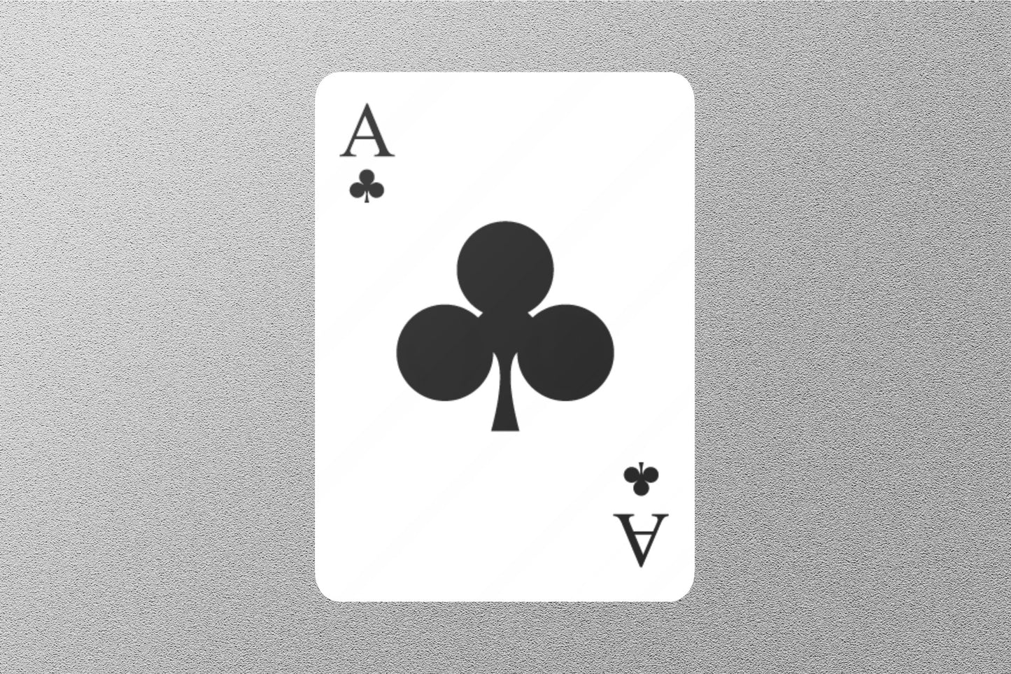 Wholesale ACE of Clubs Cards Sticker
